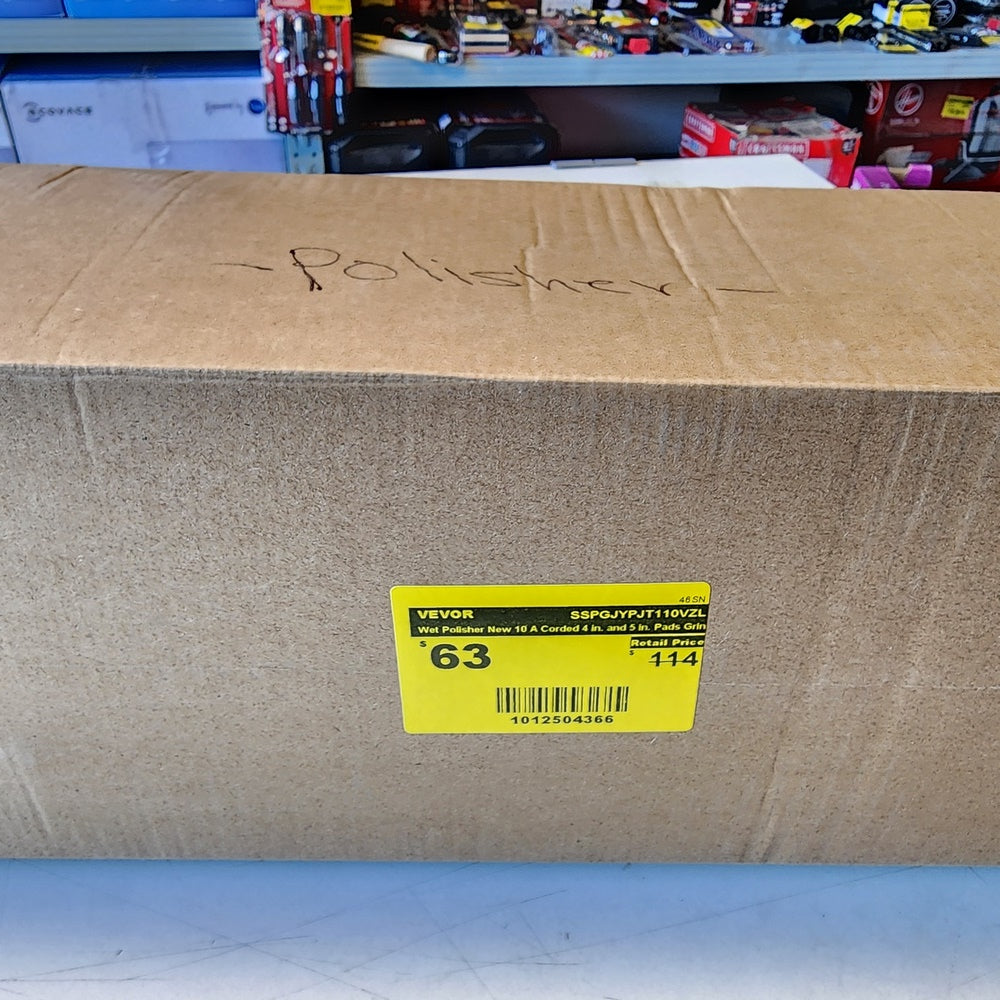 Wet Polisher New 10 A Corded 4 in. and 5 in. Pads Grinder Sander Polisher With 59 in (SSPGJYPJT110VZL) Wet Polisher New 10 A Corded 4 in. and 5 in. Pads Grinder Sander Polisher With 59 in (SSPGJYPJT110VZL)